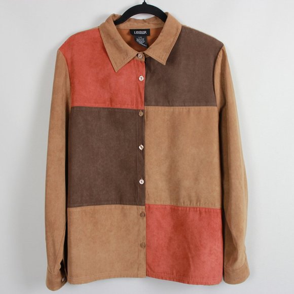 Lindor Tan Colour Block Spring Jacket - Picture 13 of 14
